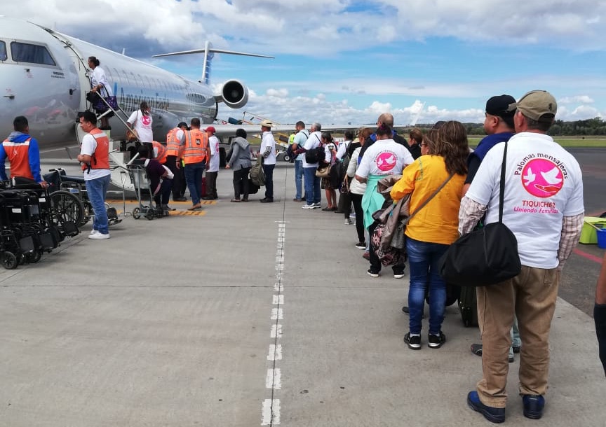 Trabaja Semigrante en la reprogramación de 19 vuelos de Palomas Mensajeras