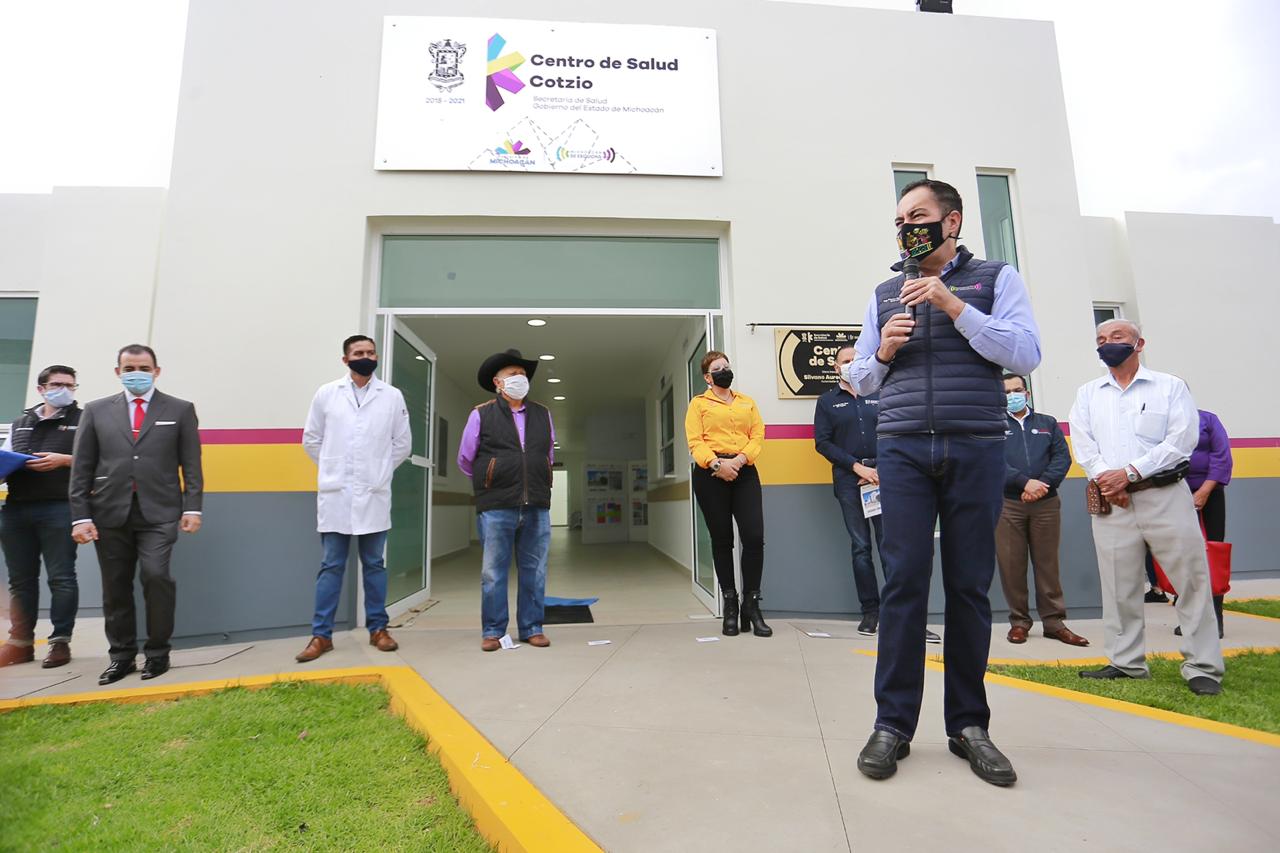  Inaugura Gobierno estatal el Centro de Salud de Cotzio, en Tarímbaro