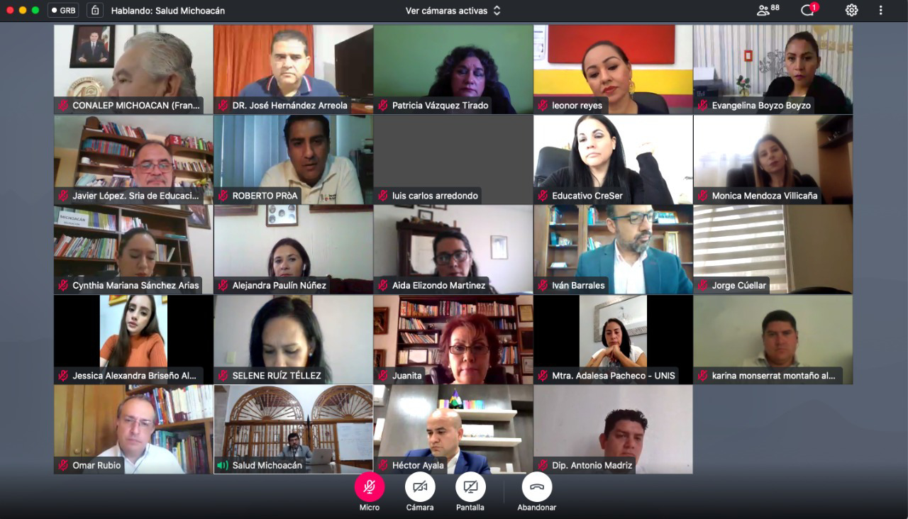  Toño Madriz participa en videoconferencia del CEPSE; acuerdan clases para municipios con semáforo COVID en verde