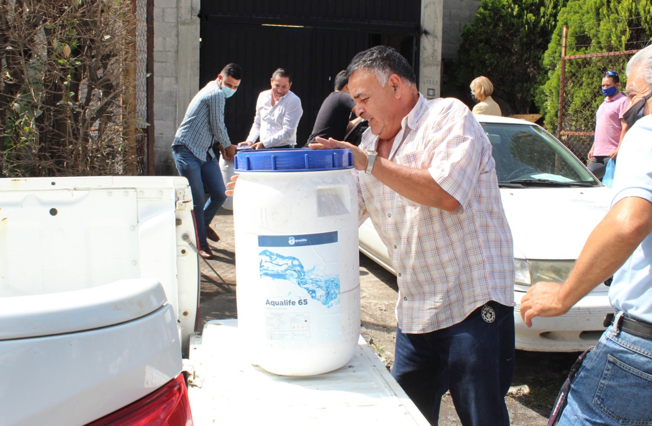  Finaliza Gobierno Estatal entrega de insumo desinfectante de agua