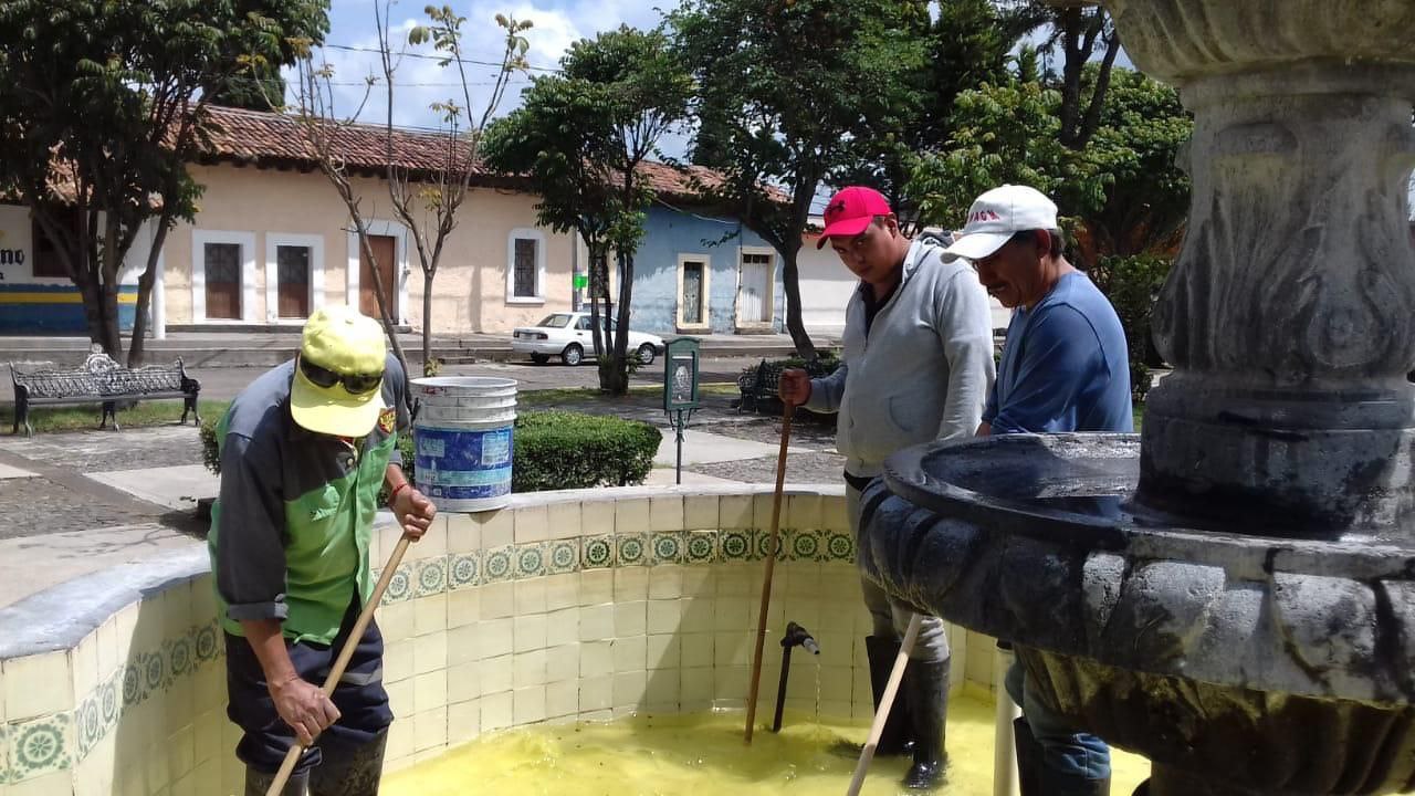  Ayuntamiento de Morelia brinda mantenimiento a fuentes del municipio