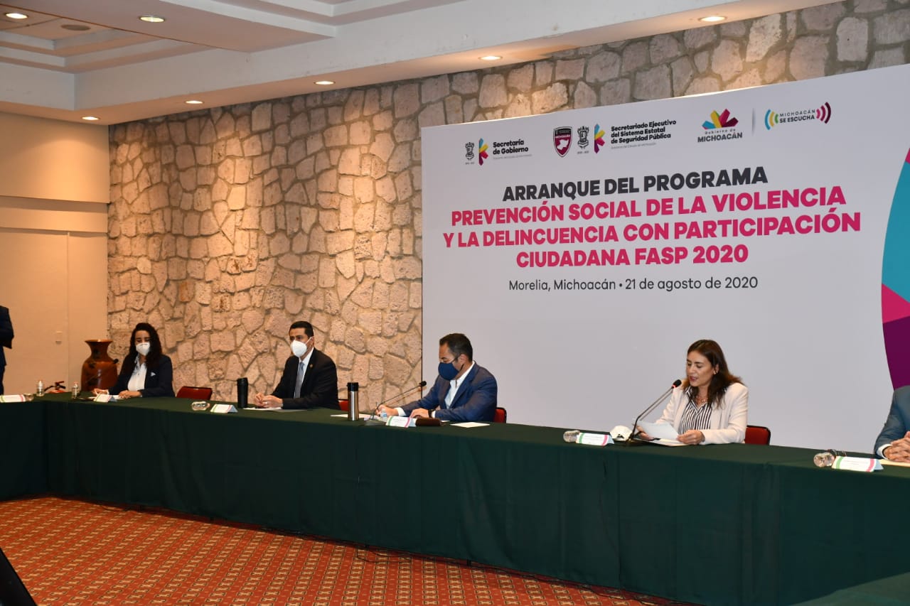 Con siete programas, promueve Gobierno del Estado la prevención del delito en Michoacán