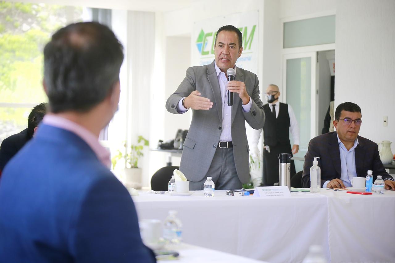 Recuperación económica y de empleos, prioridad en Michoacán: Carlos Herrera