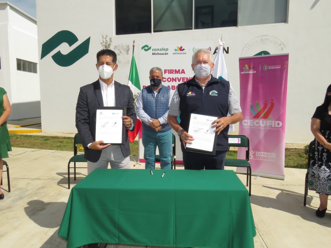  Firman convenio Conalep y Cecufid en beneficio de la comunidad escolar