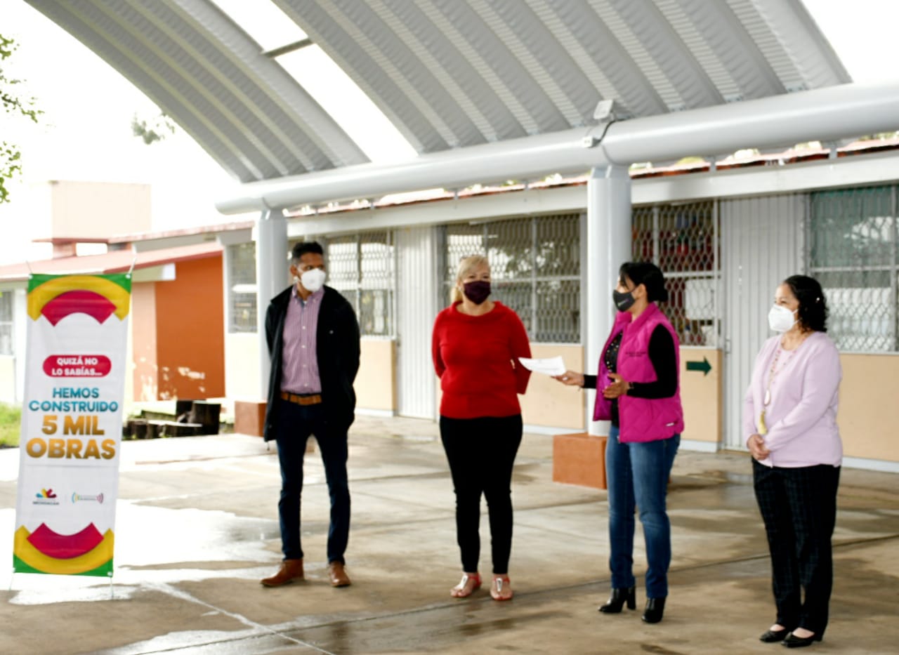  Se cumple el sueño de dotar de techumbre a preescolar de Morelia