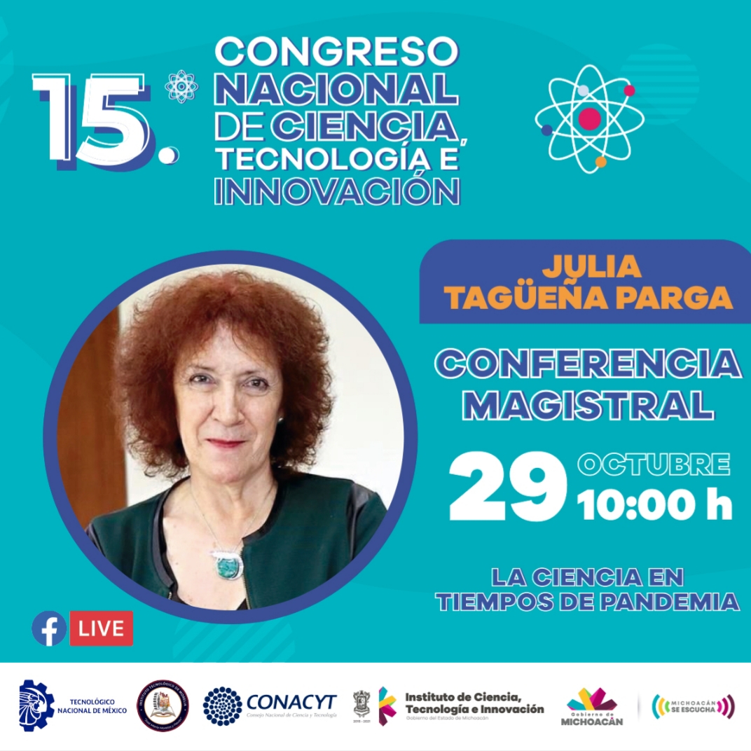 La científica Julia Tagüeña Parga, conferencista en el Congreso Nacional de Ciencia