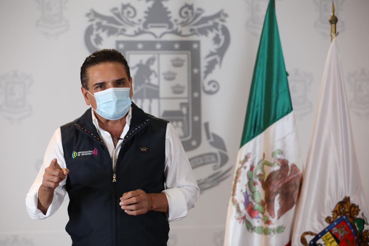  Michoacán, en condiciones para combatir Influenza y COVID-19: Gobernador