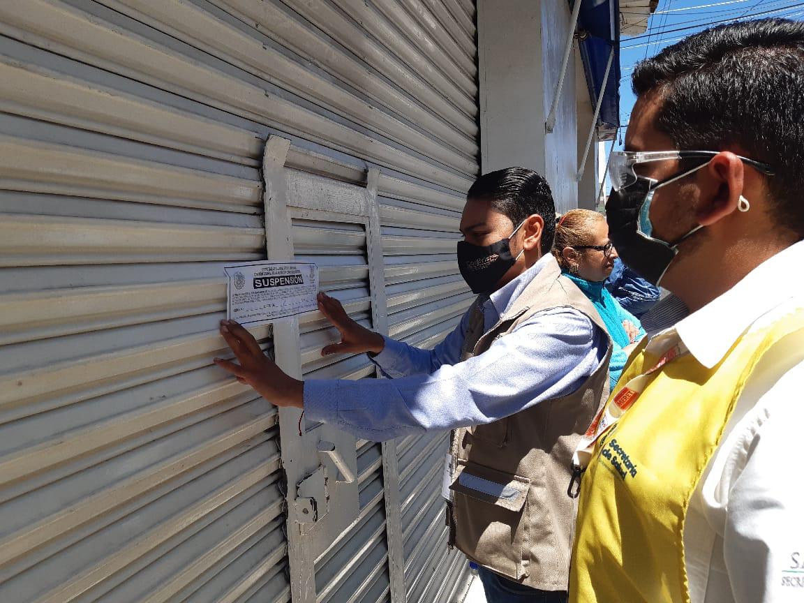  Cuatro establecimientos suspendidos en Zacapu por no cumplir medidas contra COVID-19