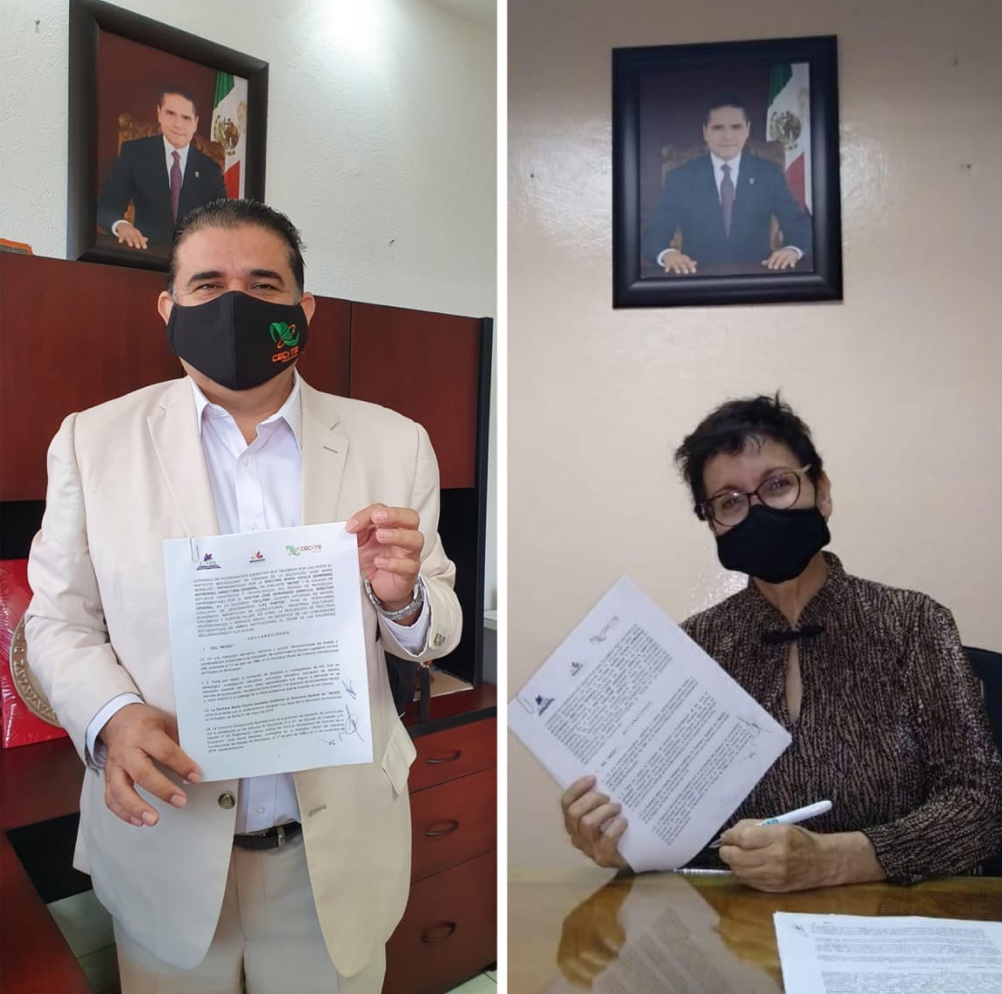  Signan convenio de colaboración CECyTEM e IMCED en favor de la educación