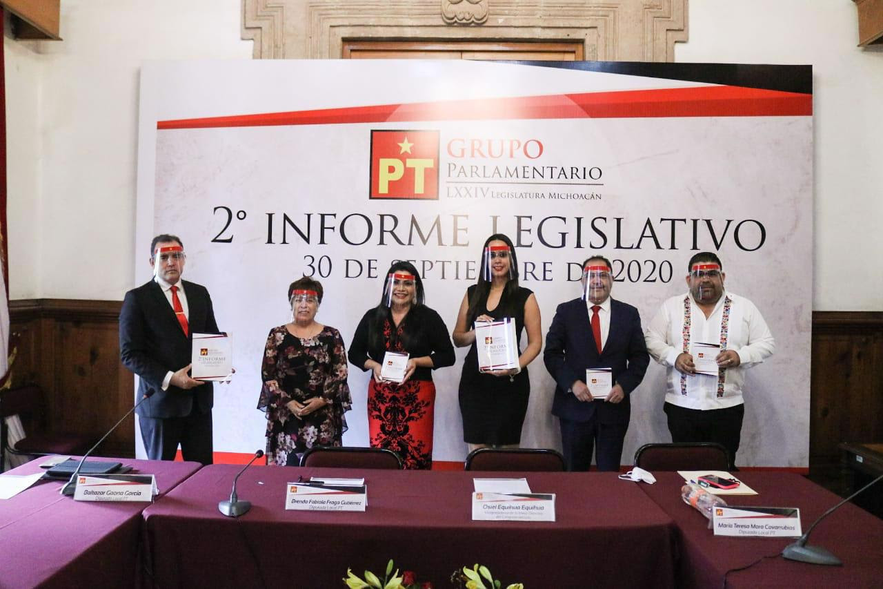  Entrega GPPT segundo informe de actividades legislativas.