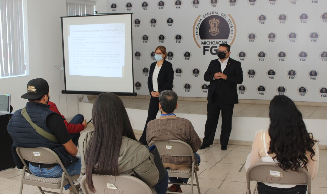  Imparte FGE charla para prevenir delitos de extorsión