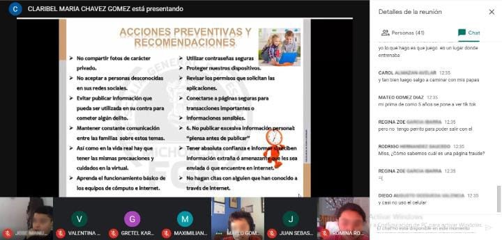  Imparte FGE charlas para la prevención de delitos cibernéticos