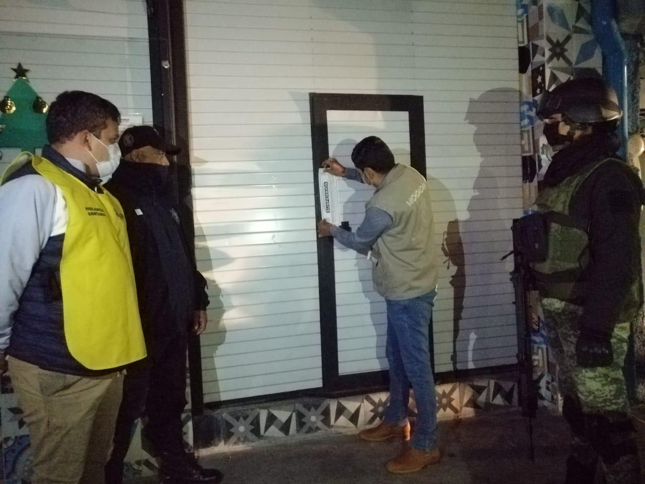  Suman 10 establecimientos suspendidos en Morelia por no acatar medidas sanitarias