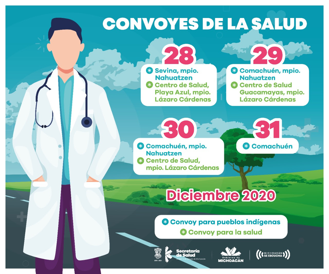  Brinda SSM servicios médicos gratuitos a través de Convoyes de la Salud y Pueblos Indígenas