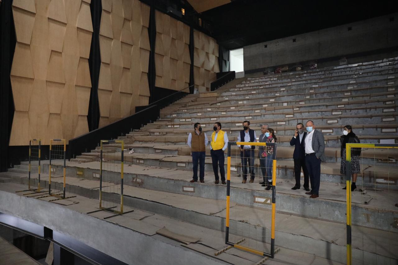  Supervisa Gobernador avances en construcción del Teatro Matamoros