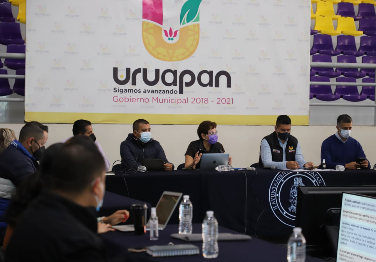  Presentan estrategia estatal para mitigar el COVID-19 en Uruapan
