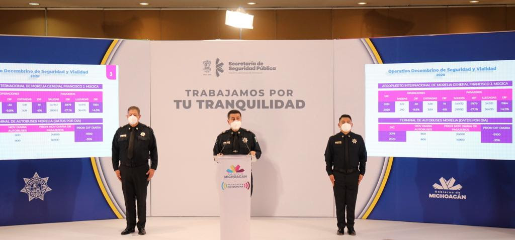 Operativo decembrino, con resultados pese a alta movilidad social