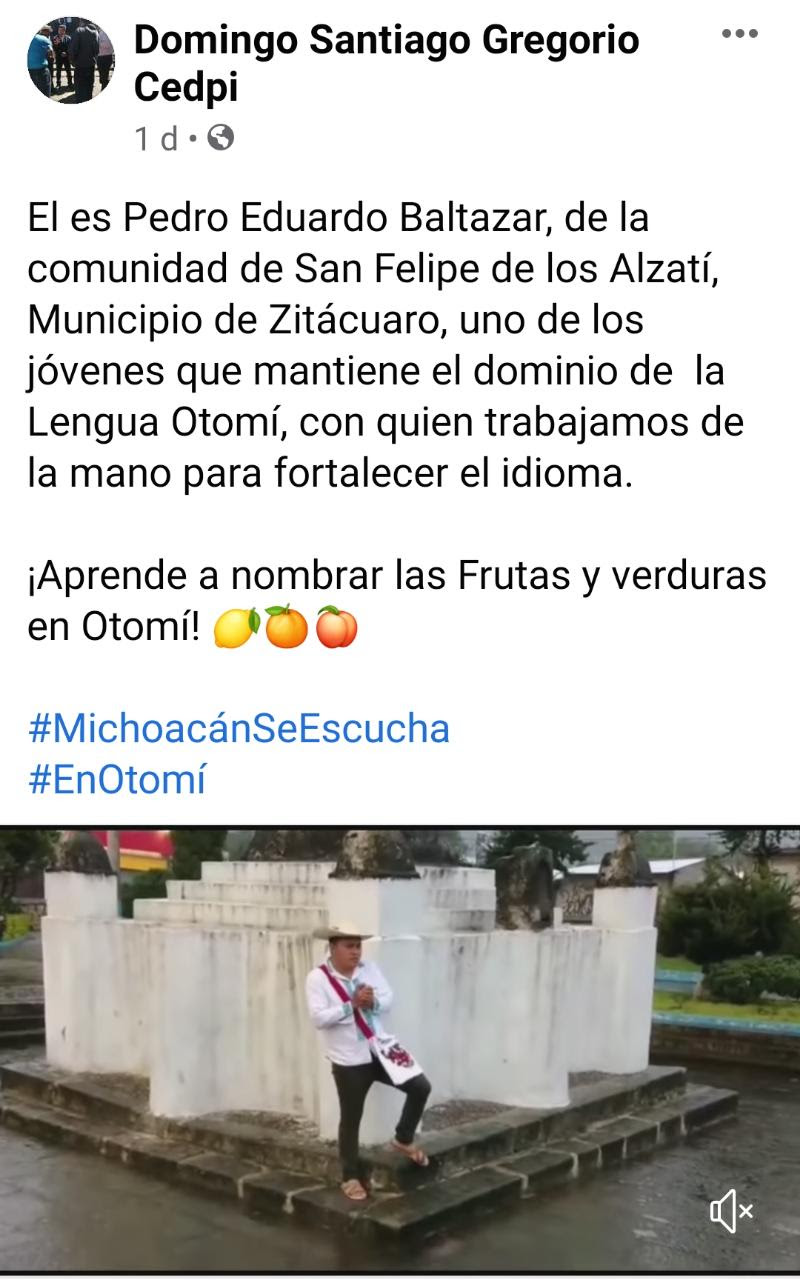  Arrancan acciones para el fortalecimiento de la lengua otomí