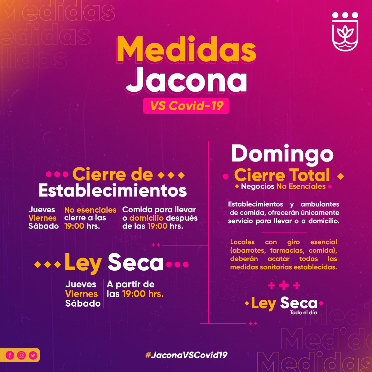  Define Jacona medidas sanitarias aplicables hasta nuevo aviso