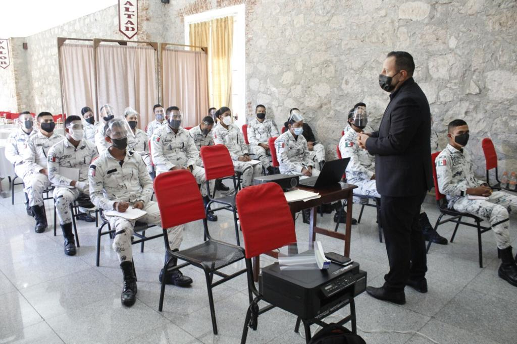  Imparte FGE curso en materia de Informe Policial Homologado y Primer Respondiente a elementos de la Guardia Nacional
