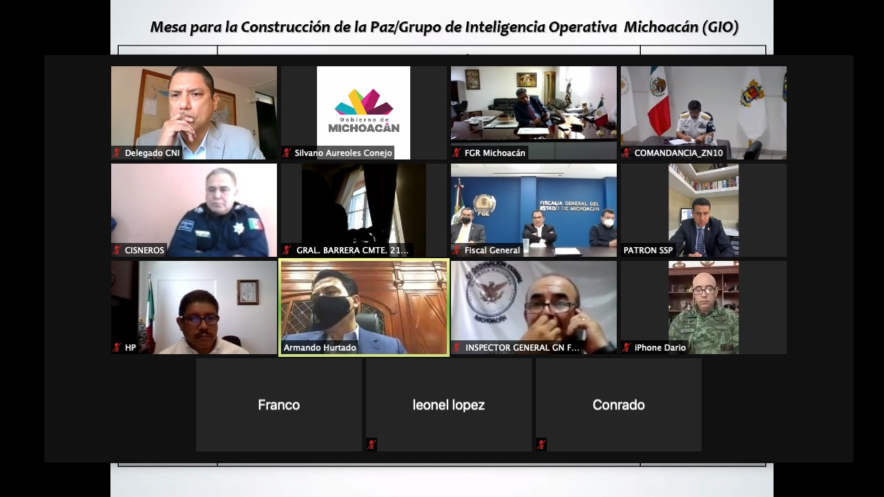  Reconoce Mesa de Seguridad estrategia de contención de COVID-19 en Michoacán