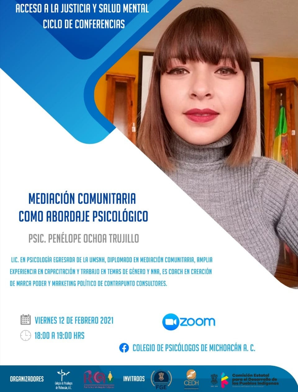 Inicia ciclo de conferencias sobre acceso a la justicia y salud mental en pueblos indígenas