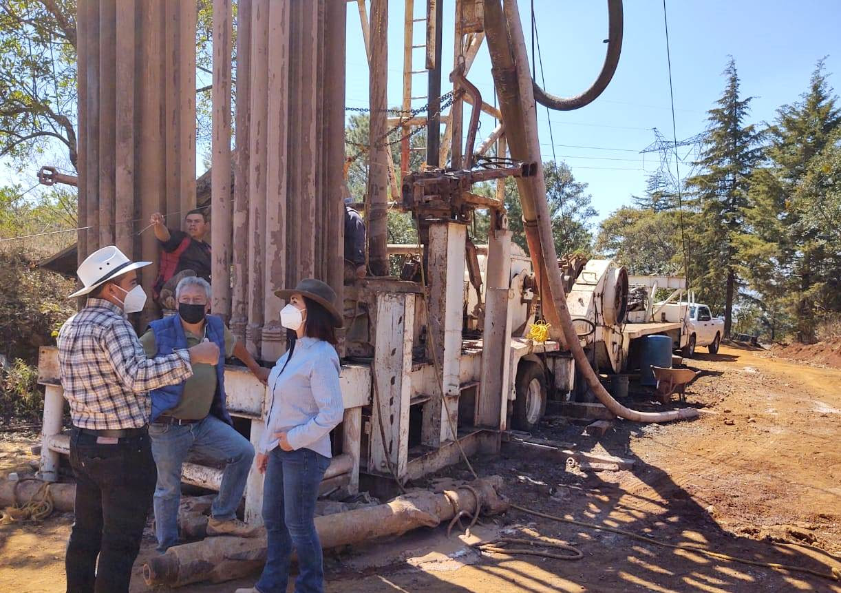  En ejecución, perforación de pozo de agua en Quiroga