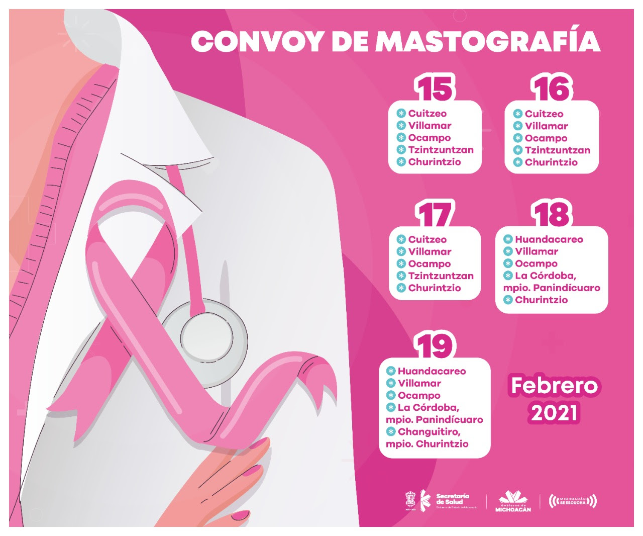  Mastógrafos móviles, servicio gratuito para las michoacanas