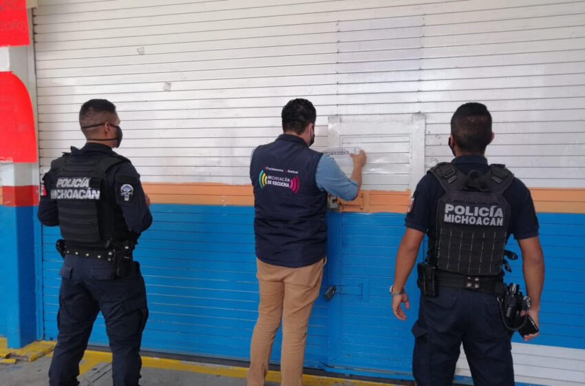  Suspenden Guardianes de la Salud nueve establecimientos en Morelia