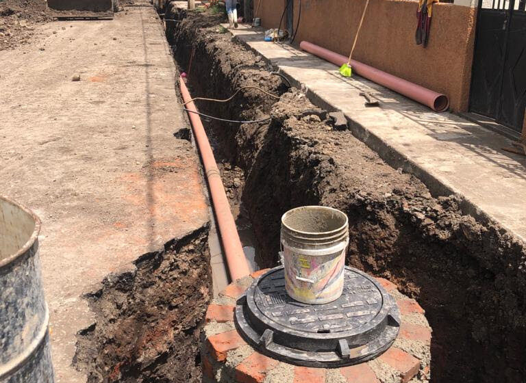  Aumenta drenaje sanitario y pluvial en Michoacán