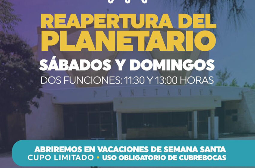  Planetario de Morelia reabre sus puertas los fines de semana