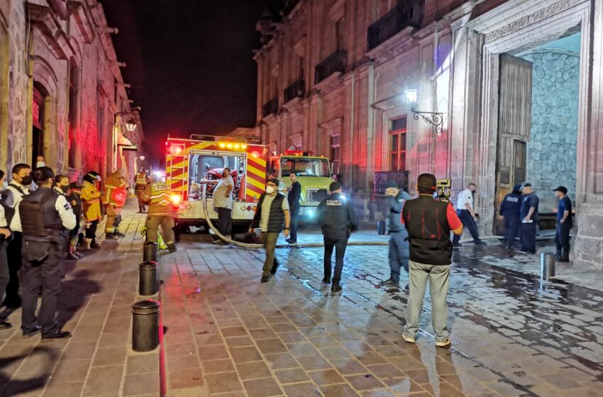  Se incendia Palacio de Gobierno en Morelia