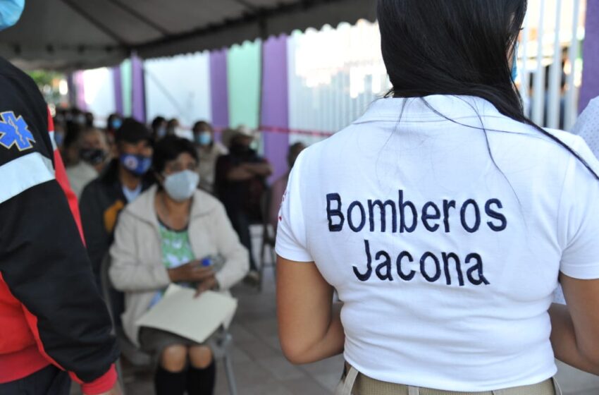  Día tres de vacunación en Jacona para 2da dosis a adultos mayores