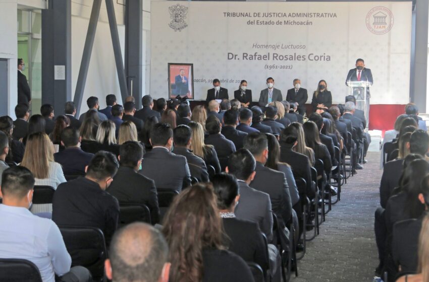  Honra TJAM  memoria del magistrado Rafael Rosales Coria