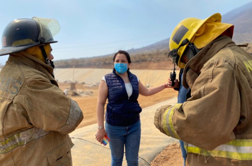  Con trabajo coordinado se logró controlar incendio en relleno sanitario de Jacona