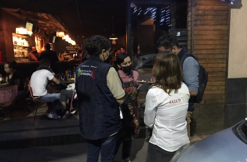 Suspenden Guardianes de la Salud cinco establecimientos en Morelia