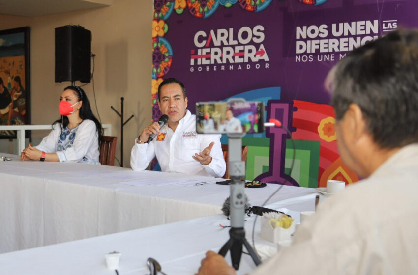  Presenta Carlos Herrera sus ocho ejes de campaña