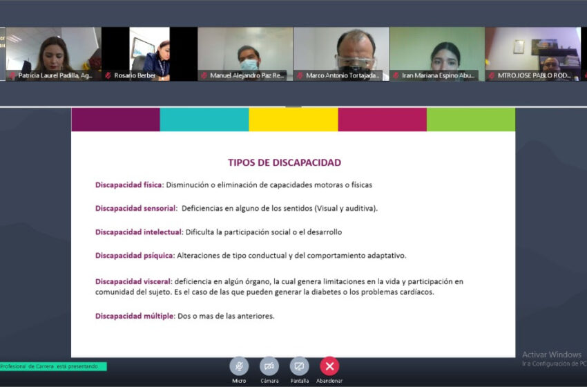  Se capacita FGE en Trato Digno a las Personas con Discapacidad