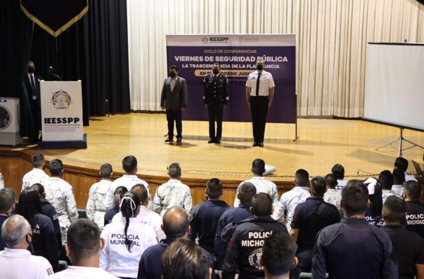  Ofrece IEESSPP conferencia sobre la trascendencia de la flagrancia en el proceso judicial