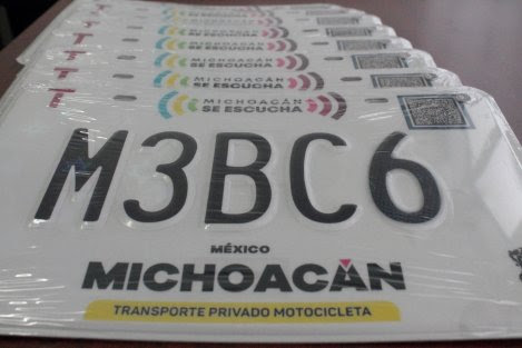 Disponibles, placas vehiculares en oficinas de Rentas