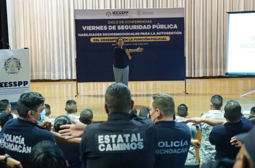  Imparte IEESSPP conferencia sobre gestión de emociones en la función policial