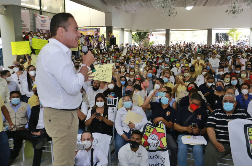  Refrendan trabajadores de la salud su apoyo a Carlos Herrera