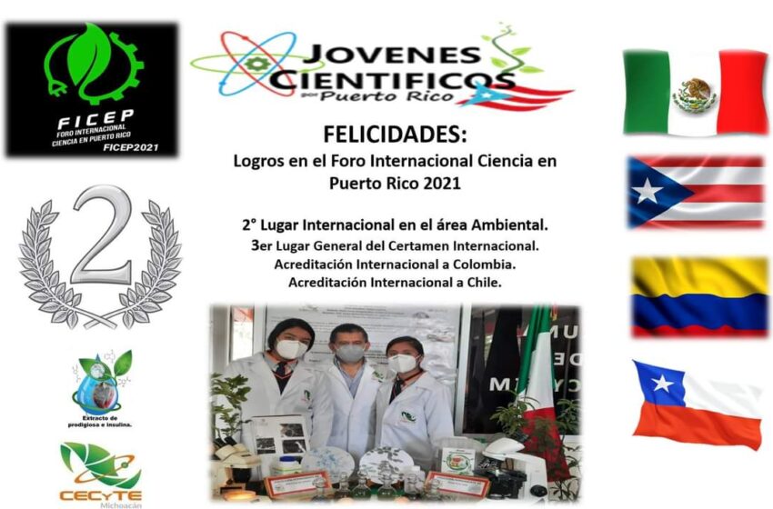  Alumnas del CECyTEM de Penjamillo destacan en Feria de Ciencia en Puerto Rico