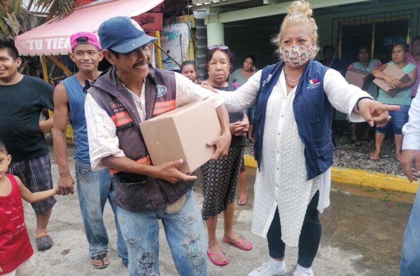  Garantiza gobierno estatal asistencia alimentaria a familias afectadas por “Enrique”