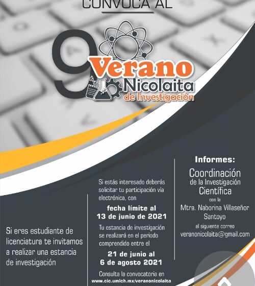 UMSNH realiza Verano Nicolaita de Investigación