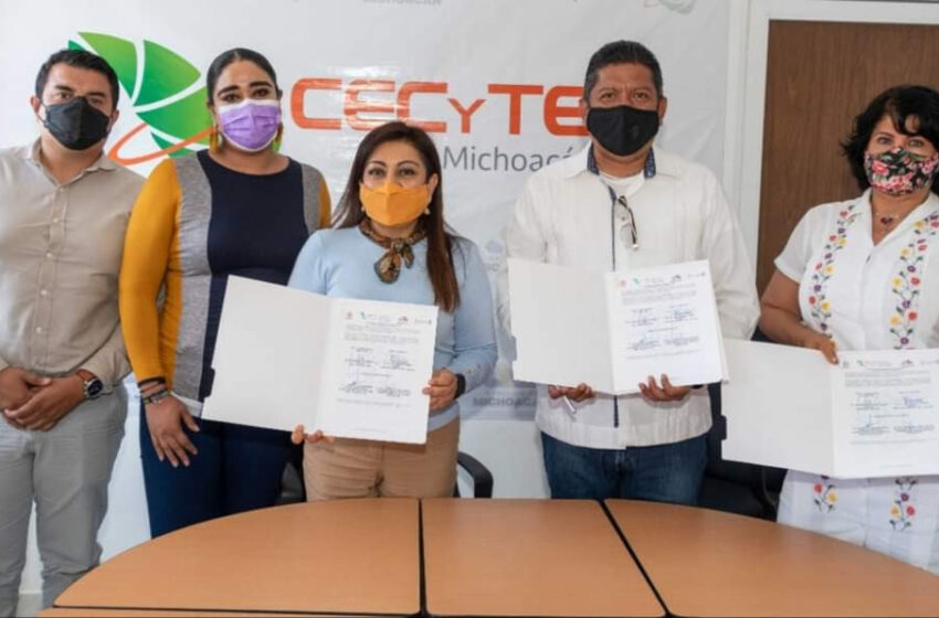  Firman convenio CECyTEM y DIF estatal en favor de jóvenes que se encuentran en resguardo