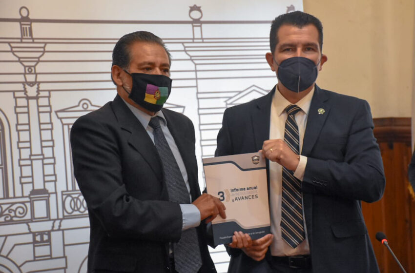  Recibe Congreso Informe de la Fiscalía Especializada en Combate a la Corrupción