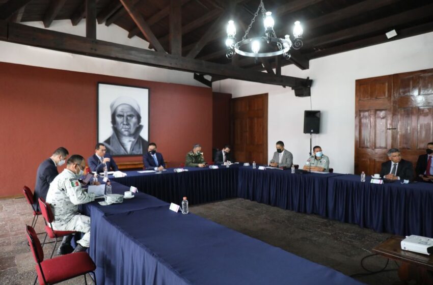 Estrategia de seguridad en municipios de Michoacán, apegada a lo que marca la Federación