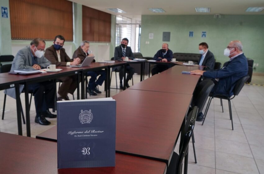Presenta Raúl Cárdenas informe 2020 ante Comisión de Rectoría