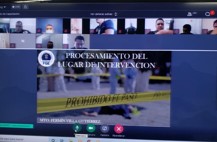  Se capacita FGE en “Procesamiento del Lugar de Intervención”